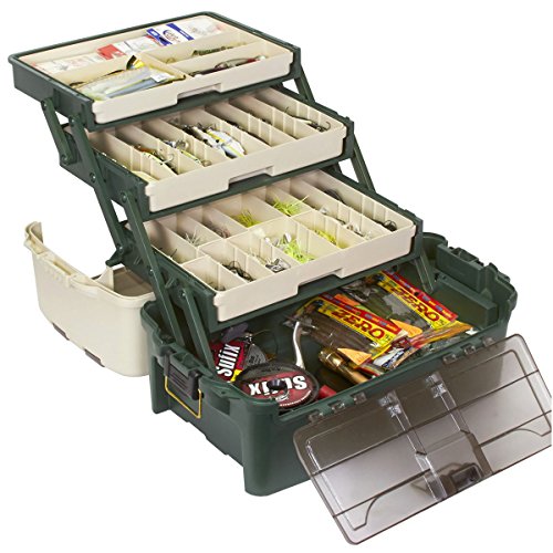Plano Hybrid Hip Tackle System, One Size, White and Green, Premium Tackle Storage with Removable Drawers, Fits StowAway 