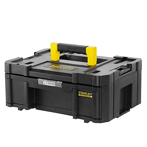 (-35%) Stanley Werkzeugbox/Werkzeugkoffer leer Werkzeugkasten - Werkzeugkiste (mit großer, leichtgängiger Schublade, 6 herausnehmbare Fächer, Abmessung 44x33x18 cm) FMST1-71968