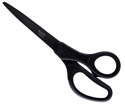 (-32%) Leitz Schere Titan Anti-Haft, Hochwertige Haushaltsschere, 20,5 cm, Schwarz