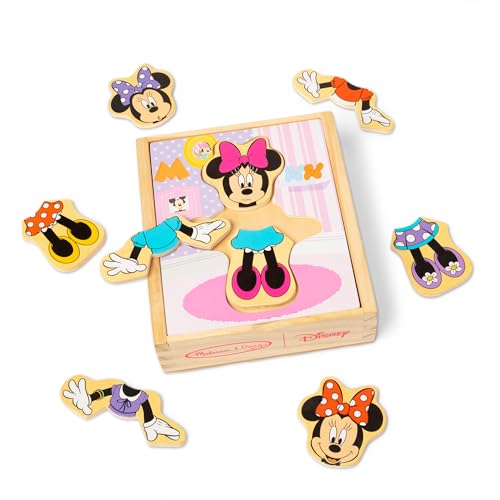 Melissa And Doug Disney Minnie Mouse Dress Up Puzzle 18 Pieces Mix