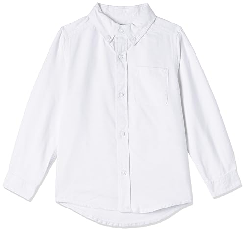 The Children's Place Baby Boys And Toddler Boys Long Sleeve Oxford Button Down Shirt,White,2T
