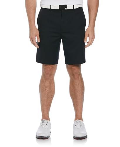 PGA TOUR Men's Expandable Flat Front Golf Short, Caviar, 38