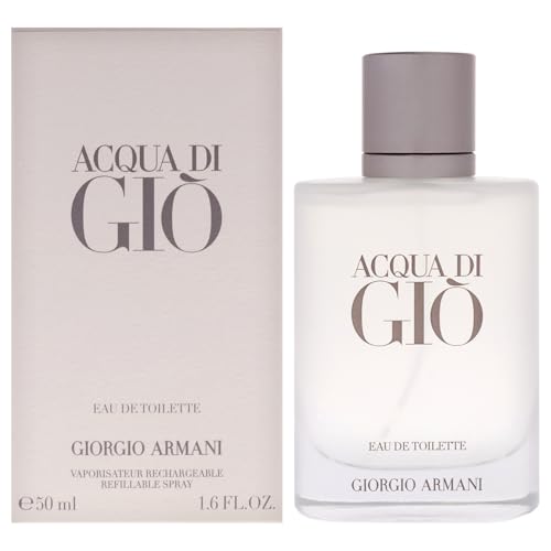 Armani beauty - Acqua di Gio - Eau de Toilette - Cologne for Men - Long Lasting Fragrance with Bergamot notes, Jasmine, White Musks, Patchouli & Cedarwood – 1.6 Fl Oz