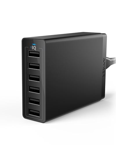 Anker Desktop Charger, 60W 6 Port USB Multiple Charging Hub, PowerPort 6