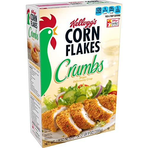 Kellogg’s Corn Flakes, Crumbs, Original, Fat-Free, 21oz Box