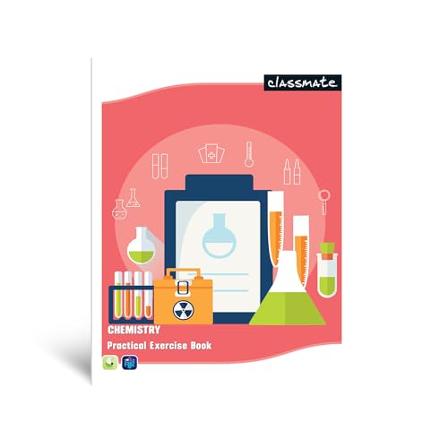 Classmate Practical Notebook - Chemistry, Hard Cover, 180 Pages, 280x220, Single Line/Blank (Pack of 6)