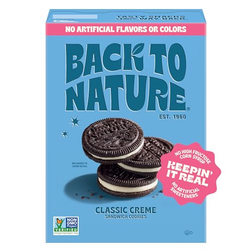 Back To Nature Classic Creme Sandwich Cookies - Plant-Based Cookies Made With Wheat Flour - Non-Gmo, No High Fructose Corn Syrup, 9 Ounce (Pack Of 1)