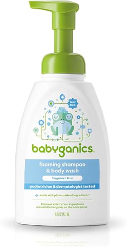 Babyganics Baby Shampoo Body Wash Fragrance Free 16 oz