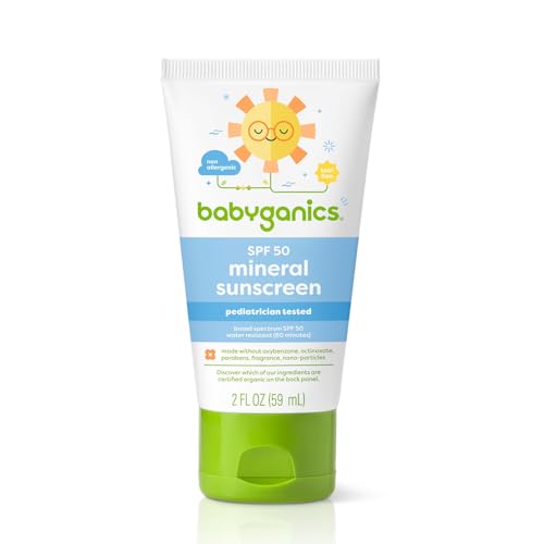 Babyganics Baby Sunscreen Spray SPF 50, 6oz Spray Bottle + Natural Insect Repellent 6oz Spray Bottle Combo Pack