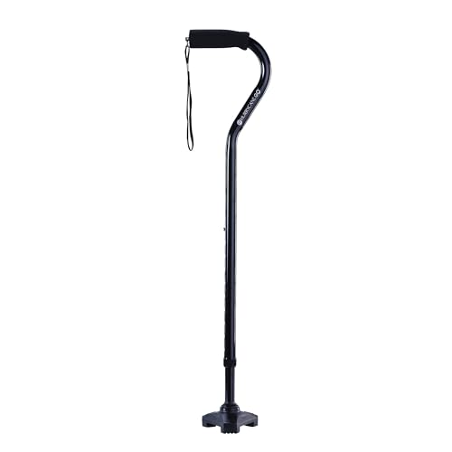 HurryCane Go HCANE-BK-G2 Walking Stick with T Handle, Black