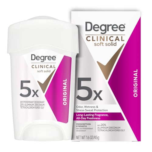 Degree Clinical Protection Antiperspirant Deodorant 72-Hour Sweat & Odor Protection 5-in-1 Antiperspirant for Women 1.7 oz