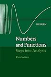 Numbers And Functions Steps Into Analysis English Edition