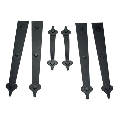 Household Essentials Garage Handle and Hinge Magnets – Decorative Magnetic Hardware Steel Doors, Easy Installation, Durable & Weatherproof, Set of 6