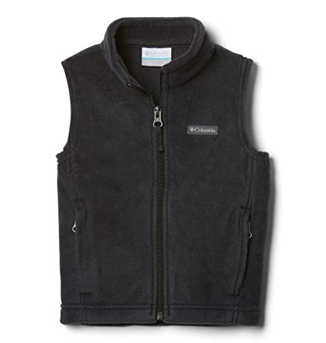 Columbia Boys Steens MTN Fleece Vest, Black, Medium