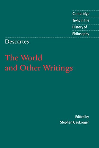 The World and Other Writings (By: René Descartes,Stephen Gaukroger) cover