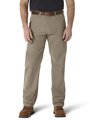 Wrangler Riggs Workwear mens Technician Work Utility Pants, Dark Khaki, 36W x 32L US