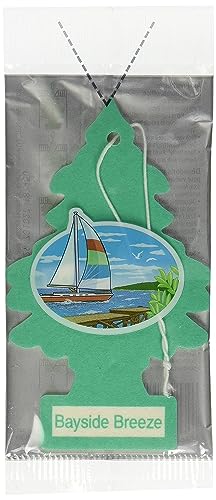 Little Trees Cardboard Hanging Car, Home &amp; Office Air Freshener, Bayside Breeze (Pack of 6)Febreze Car Air Freshene