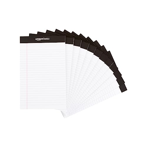 Amazon Basics 5" x 8" Narrow Ruled Lined Writing Note Pads 12-Pack for $8.17 w/ Subscribe & Save + free shipping w/ Prime