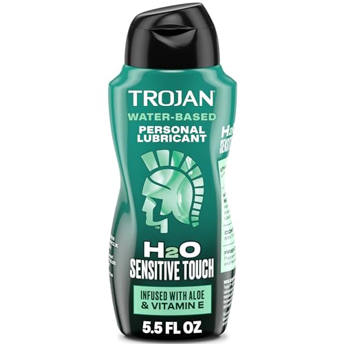 TROJAN Lubricants H2O Sensitive Touch Water-Based Lubricant, Personal Lube, 5.5 fl oz