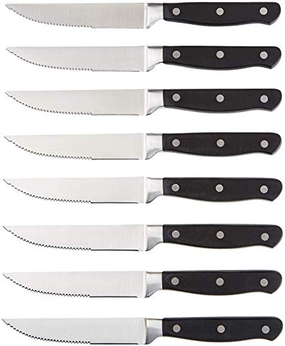 Amazon Basics 8-Piece Kitchen Steak Knife Set Most Value An affordable eight-piece steak knife set