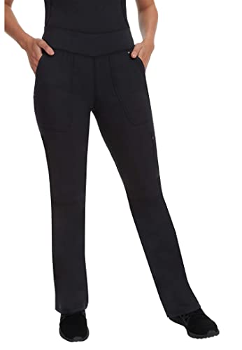 Healing Hands Women's Scrub Pant Tori Cargo Bottoms with 5 Pockets and 2-Way Stretch Fabric 9133, L, Black