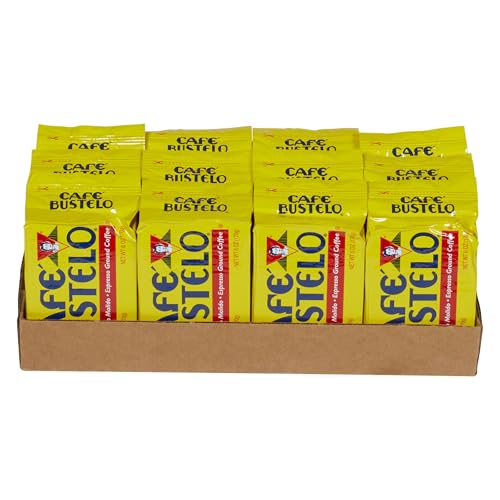Café Bustelo Espresso Dark Roast Ground Coffee Brick, 6 Ounces (Pack of 12)