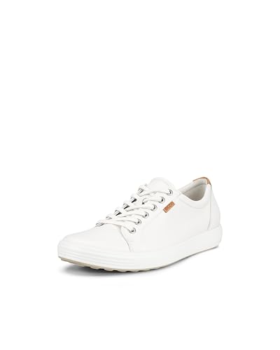 ECCO Womens Soft VII Fashion Sneaker, White, 38 EU/7-7.5 M US