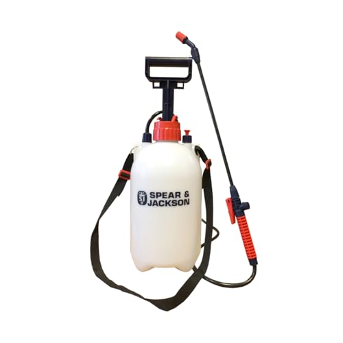 🔥 STARKER PREIS (-43%) Spear & Jackson 5LPAPS 5 Liter Drucksprüher mit Pumpfunktion, 5 L, verstellbare Düse, 560 mm Sprühlanze, geeignet für Wasser, Unkrautvernichter und Dünger