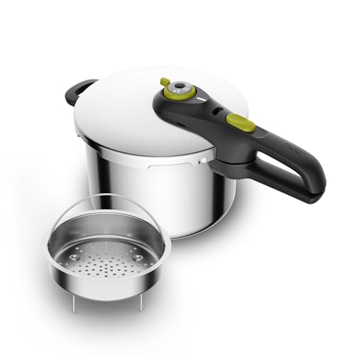 Tefal Secure 5 Neo Schnellkochtopf 6L Edelstahl, 22cm, 2 Garstufen