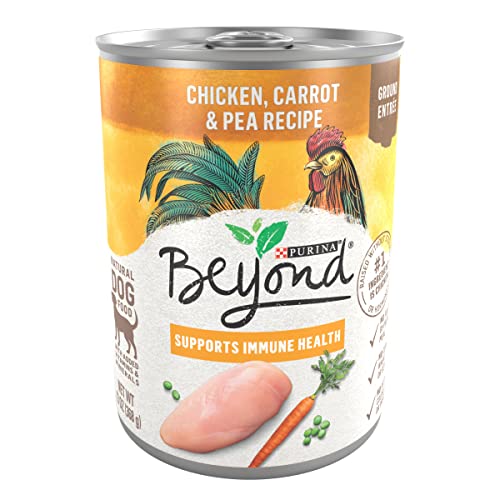 Purina Beyond Chicken, Carrot and Pea Ground Grain Free Wet Dog Food Natural Pate with Added Vitamins and Minerals - (Pack of 12) 13 oz. Cans