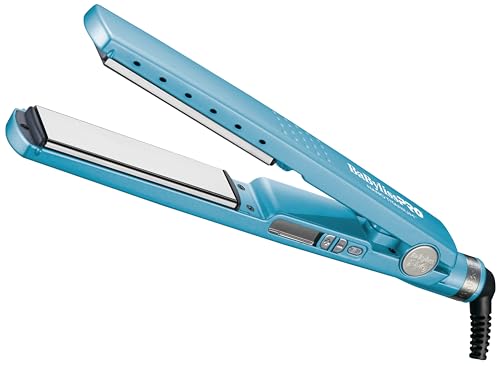BabylissPRO Nano Titanium Ionic Hair Straightener, Professional Flat Iron For All Hair Typesamika The Confidante Moistu