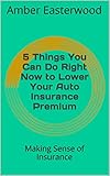 5 Things You Can Do Right Now To Lower Your Auto Insurance Premium Making Sense Of Insurance Making Sense Of Insurance Blog Post Book 3