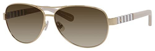 Kate Spade New York Women's Dalia Aviator Sunglasses, Gold & Brown Gradient, 58 mm
