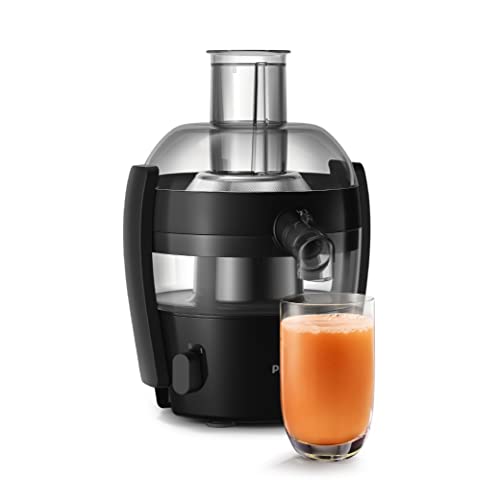 Philips HR1832/00 Centrifugal Juicer Fruits & Vegetables | 500W Juicer | 1.5L Capacity | XL Feeding Tube | QuickClean Technology | Compact Design | In