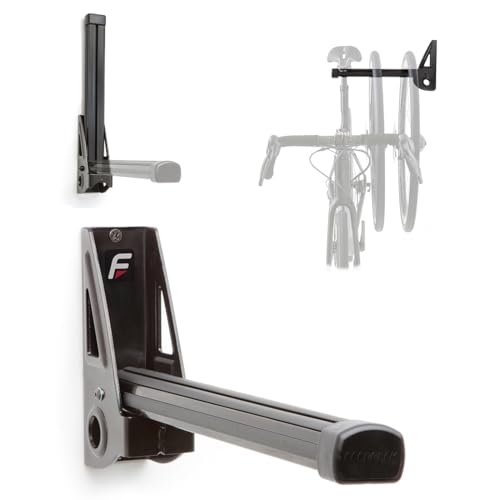 Feedback Sports | Velo Wall Post Bike Storage Mount | Bicycle Wheel Storage | Foldable and Space Saving | Road, Gravel, 