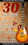 30 Easy Rock Songs To Play On Guitar Rock Guitar Songbook Includes Song Lyrics Guitar Chords Strum Patterns English Edition