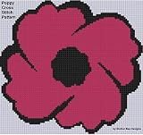 Poppy Cross Stitch Pattern English Edition