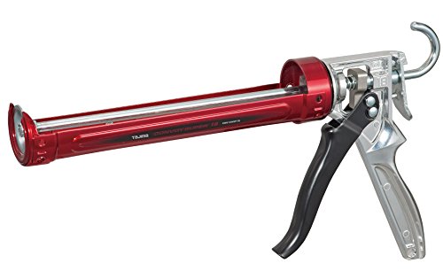 TAJIMA Caulk Gun - 1/10 Gallon (10 oz) Convoy Super 18 Caulking Tool with 18/1 Thrust Ratio & Auto Flow Stop - CNV-100SP18