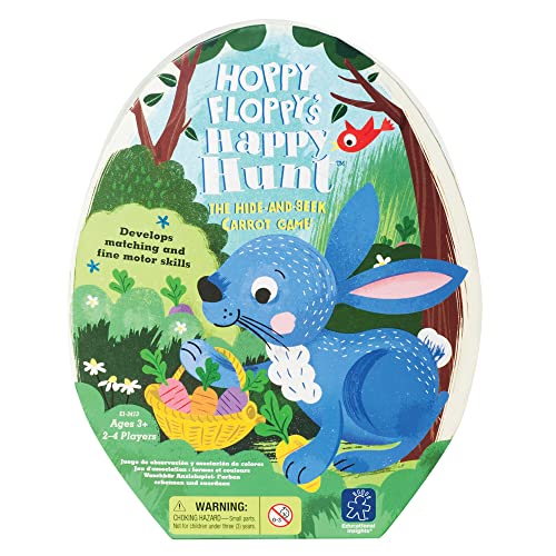 Educational Insights Hoppy Floppy's Happy Hunt - Preschool Board Games for 3 Year Olds, Color Matching Games for Toddlers 3-5, Fine Motor Game, Preschool Learning Activities, for Kids