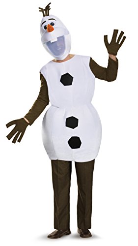 Disguise mens Disguise Olaf Deluxe Adult Sized Costumes, White, X-Large US