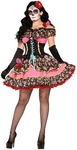 Rubies Day Of Dead Senorita Costume for Adults, Women's XS/S