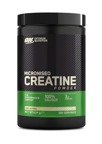 🔥 STARKER PREIS (-54%) Optimum Nutrition Mikronisiertes Kreatin Pulver, Geschmacksneutral, 634g, 186 Portionen
