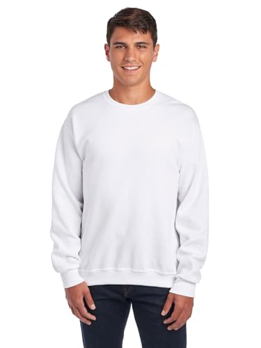 Jerzees -Men's NuBlend Fleece -Sweatshirts & Hoodies, Sweatshirt-White, Large