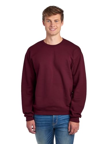 Jerzees -Men's NuBlend Fleece -Sweatshirts & Hoodies, Sweatshirt-Maroon, Small