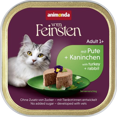 🔥 STARKER PREIS (-50%) animonda vom Feinsten Katzenfutter nass mit Pute + Kanichen (32 x 100g)