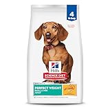 Hill's Science Diet Adult Perfect Weight Small & Mini Dry Dog Food, Chicken, 4 lb. Bag