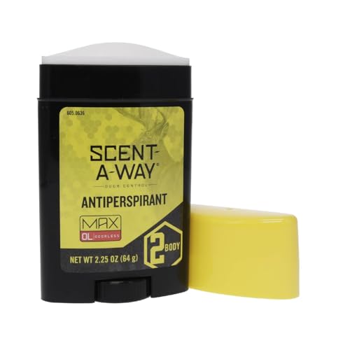 Hunters Specialties Scent-A-Way MAX Odorless Antiperspirant for Hunters, Trappers, Anglers, and Campers, 2.25 Oz