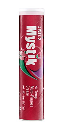 Mystik JT-6 High Temp Grease Tubes for Grease Gun, Multi Purpose Red Lithium Complex, NLGI 2, Wheel Bearing Grease, 14 oz, 10 Pack : Automotive