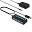 SABRENT 4-Port Powered USB 3.0 Hub with LED Switches