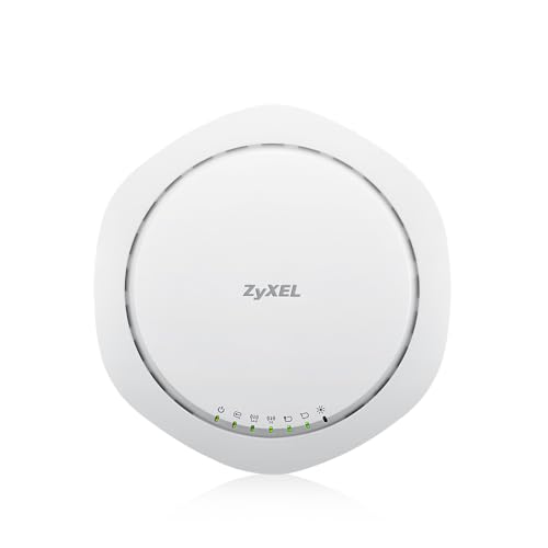 ZyXEL WAC6503D-S High Powered Dual Band Radio 2.4/5Ghz 3x3 802.11AC AP with PoE Power IPv6 Smart Antenna Design Wireless Access Point- 1 Year Nebula C